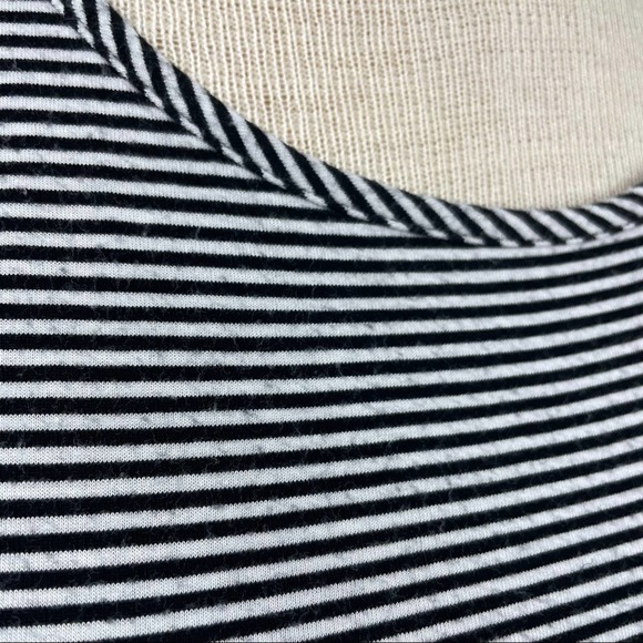 Philosophy Black/White Striped Crew Neck Bell Sleeve T-shirt Style Top Size 1X - Picture 7 of 7